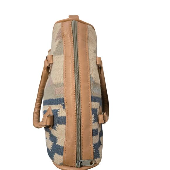 Turkish Kilim Rug Purse Pastel Colors! Gorgeous! Boho Chic! - Picture 5 of 5